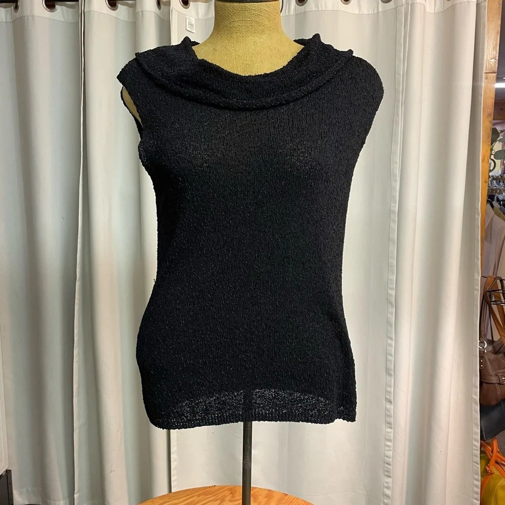 c.l.o.t.h.e.s cowl neck tank black size XL